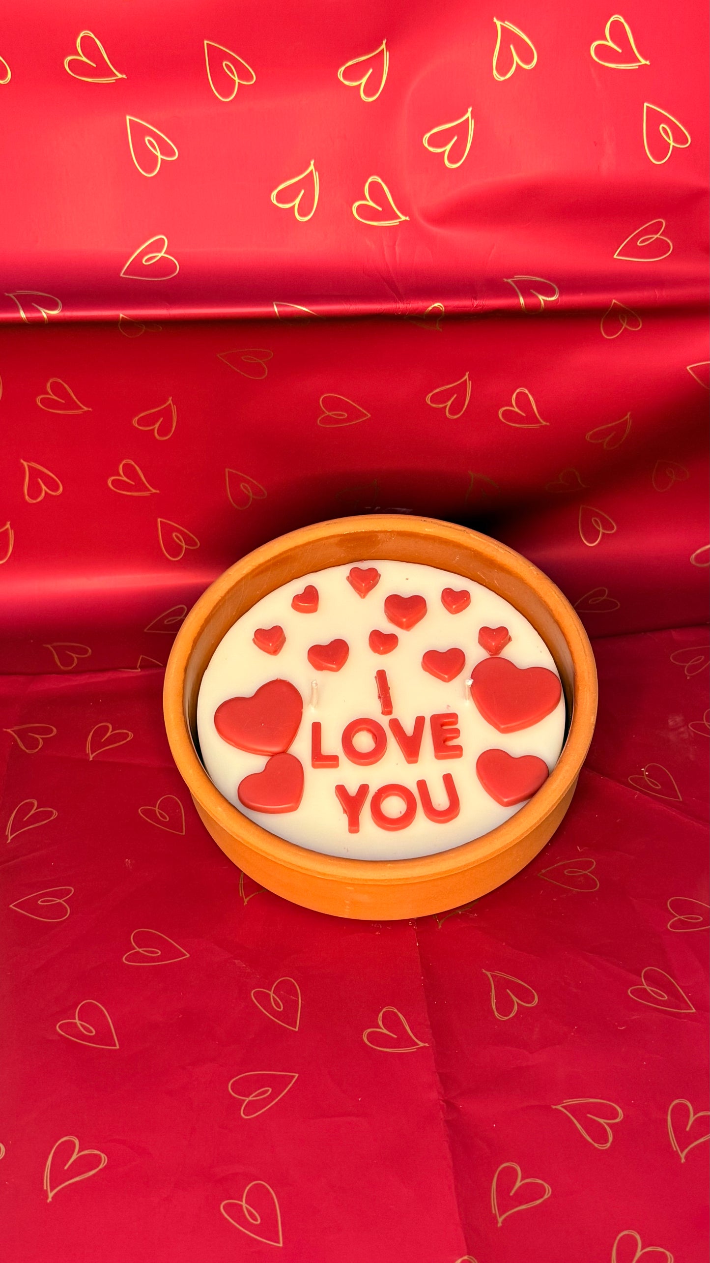 Love You Heart Candle