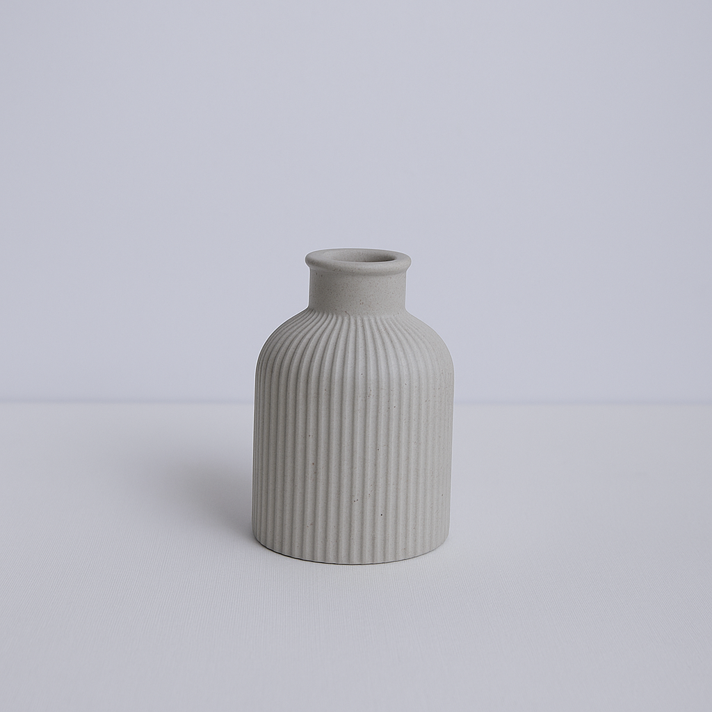 Rustic Ribbed Vase