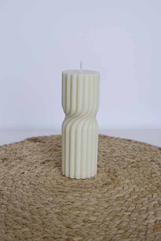 Medium Twist Pillar Candle