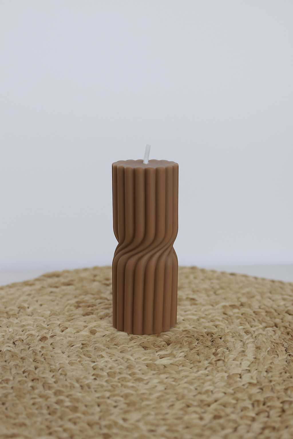 Small Twist Pillar Candle