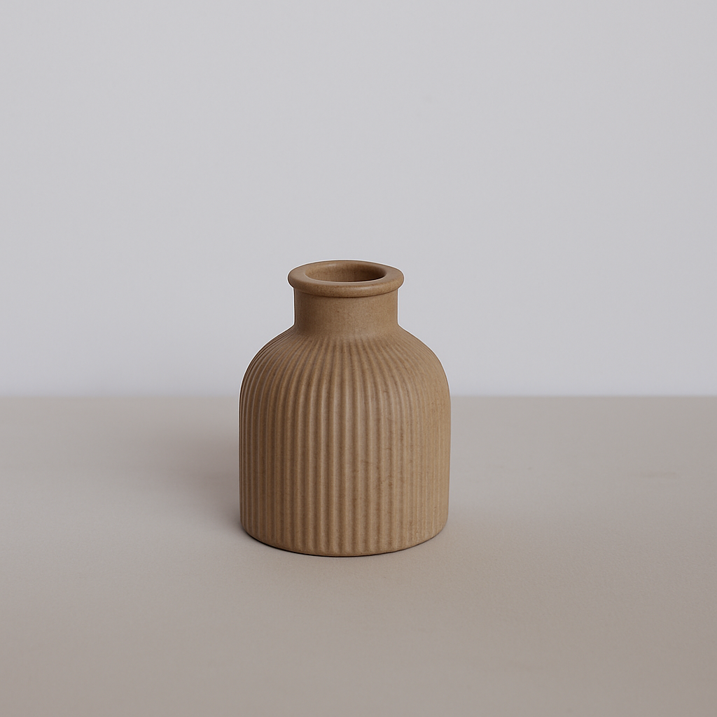 Rustic Ribbed Vase