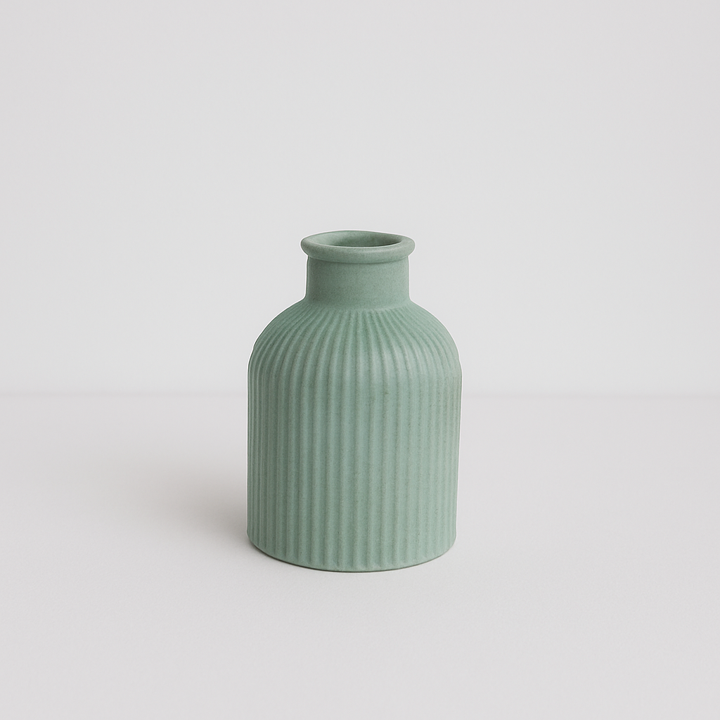 Rustic Ribbed Vase