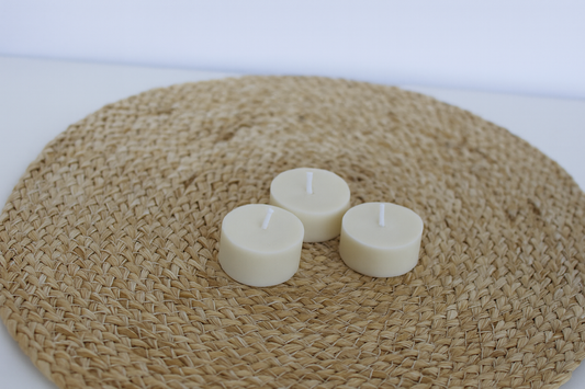 Tealight Candles Set of 3. Minimalist Decorative Candles for Home & Events