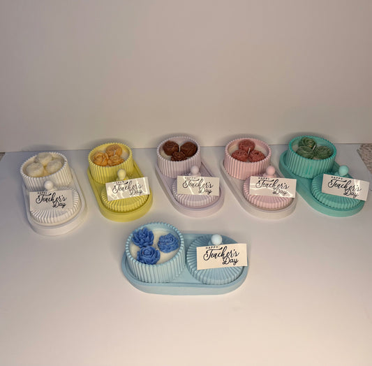 Customized trinket jar with tray
