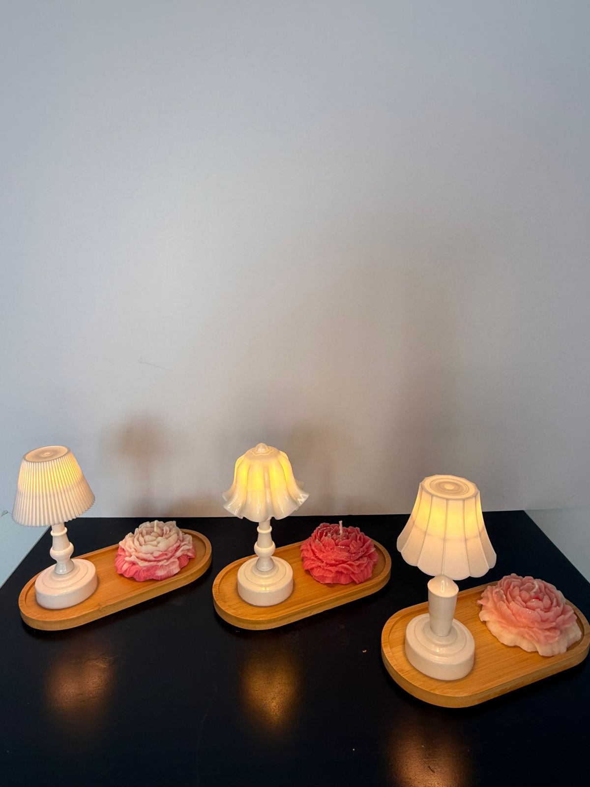 Rose Glow Lamp Set